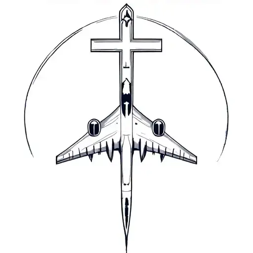 Christianity and aviation themed tattoo design tattoo design idea