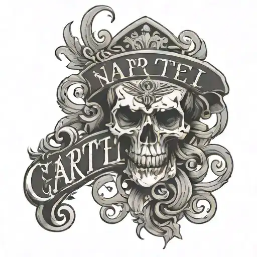 Napis "Cartel Tattoo" text tattoo design idea