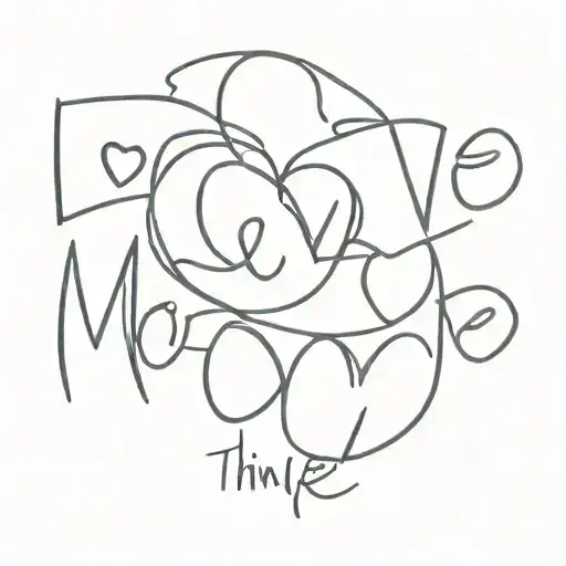 "love you more than one inch" tattoo design idea
