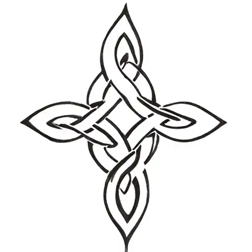 Celtic Father Daughter Knot tattoo design idea