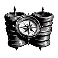 compass tattoo design idea