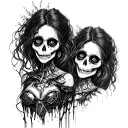 Emily Corpse bride terminator tattoo design idea
