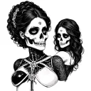 Emily Corpse bride terminator tattoo design idea