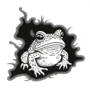 a toad tattoo design idea