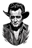 Johnny Cash tattoo design idea