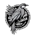 Oaklandish logo with quetzal bird around it with its long tail tattoo design idea