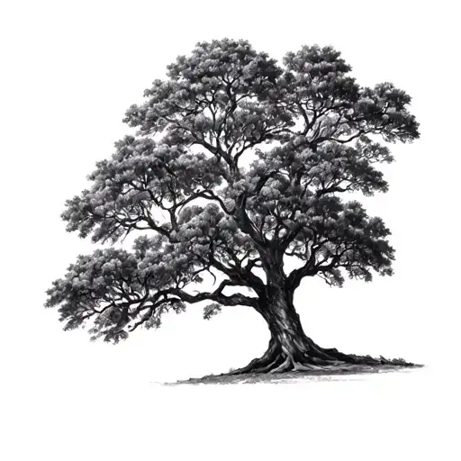 Live Oak Tree tattoo design idea