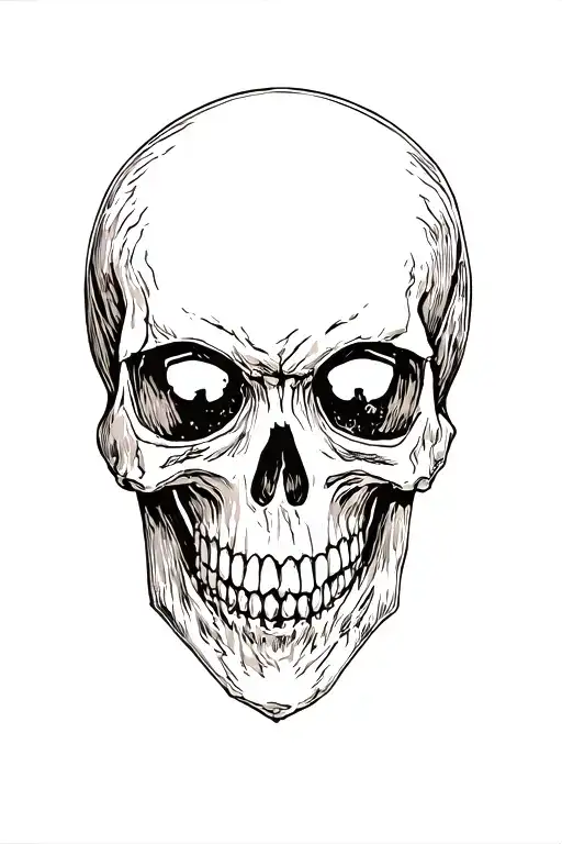 Skull tattoo design idea