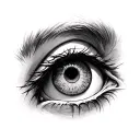 eye of sauron tattoo design idea