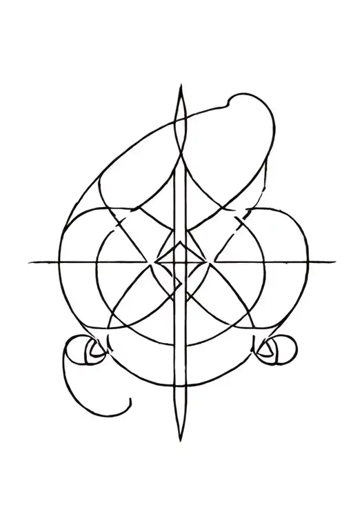 chi rho alpha and omega tattoo design idea