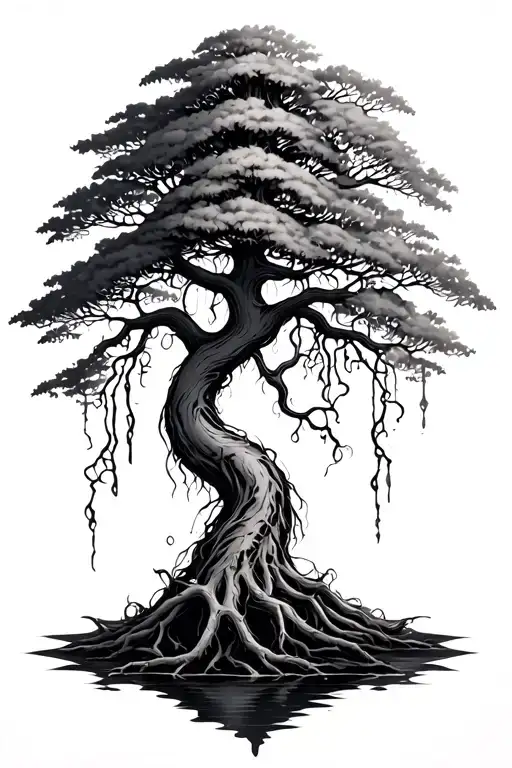Poison tree tattoo design idea
