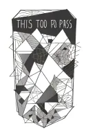 this too shall pass written tattoo design idea