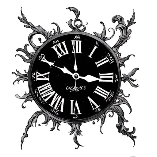 1998 02 27 normal numbers in the clock tattoo design idea