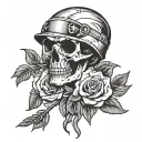 remember the fallen soldier tattoo design idea