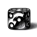 snake eyes dice tattoo design idea