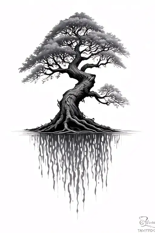 Willow tree tattoo design idea