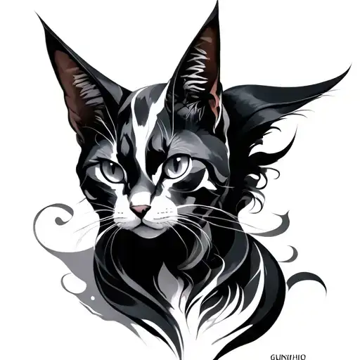 Gumiho tattoo design idea