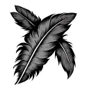 American Indian Feather tattoo design idea