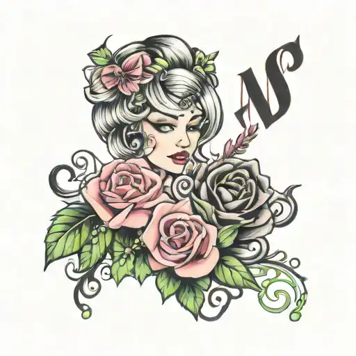 sissy s lut tattoo in letters tattoo design idea