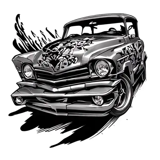 Fast And Furious tattoo design idea