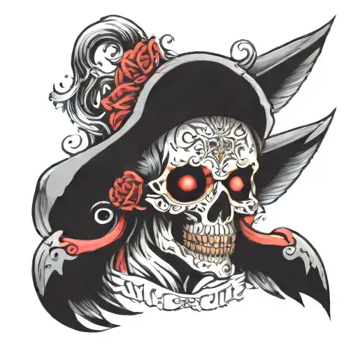 angel of death tattoo design idea