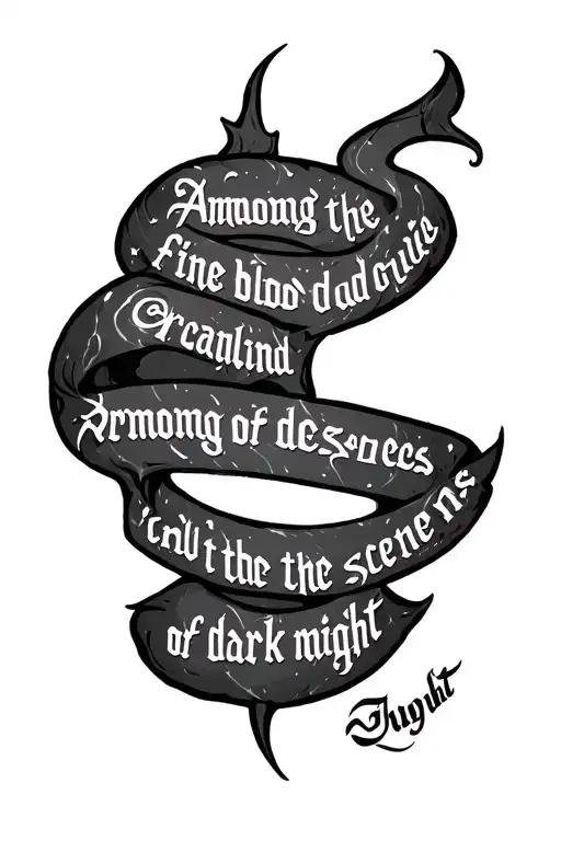 I Need A Tato for My Arm with Following Arabic Text: Among the fine blood and despite the scenes of the dark night pieces crawling tattoo design idea