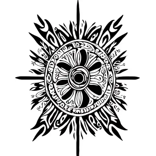 memorial grandparents names both tattoo design idea