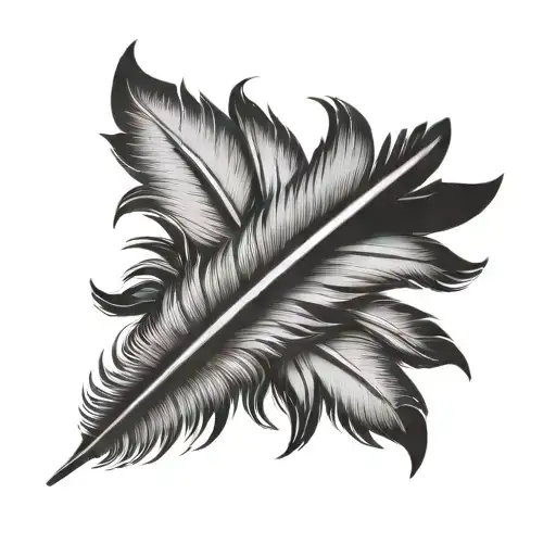 Turkey Feather tattoo design idea