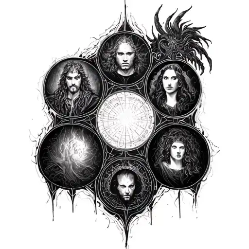 The 9 circles of Dante's hell tattoo design idea