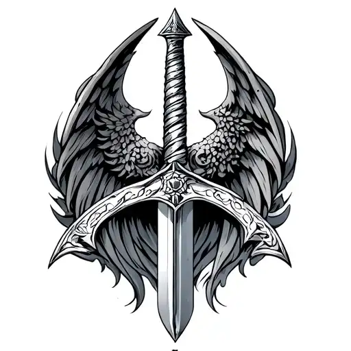 Sword Of St Michael tattoo design idea