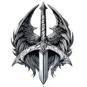 Sword Of St Michael tattoo design idea