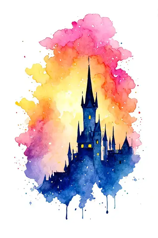 howls moving castle tattoo design idea