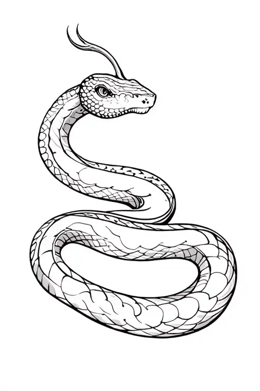 envy snake tattoo design idea