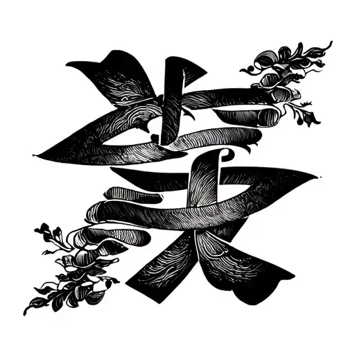 letter stacking oya chad tattoo design idea