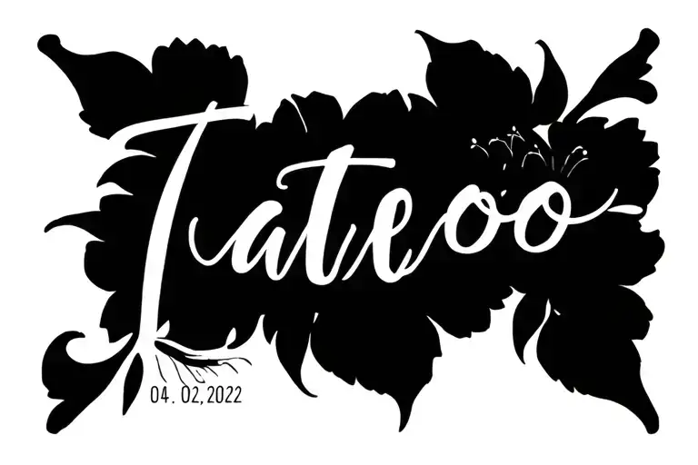childs name - Eia, date of birth - 04.02.2022 tattoo design idea