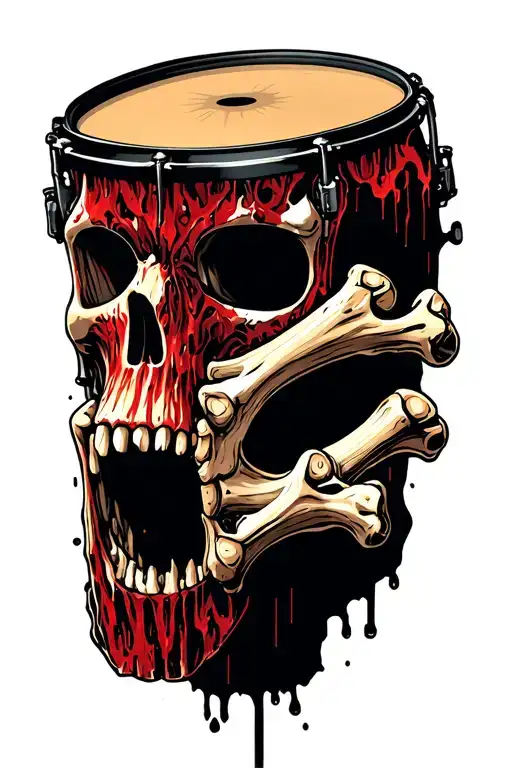 elbowbones are drumsticks, eroded Skin, cyberpunk inspired tattoo tattoo design idea