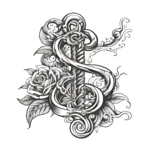 Rod Asclepius tattoo design idea