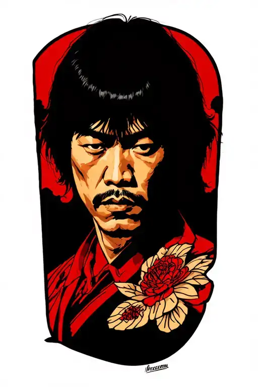 pulp fiction movie character reference tattoo design idea