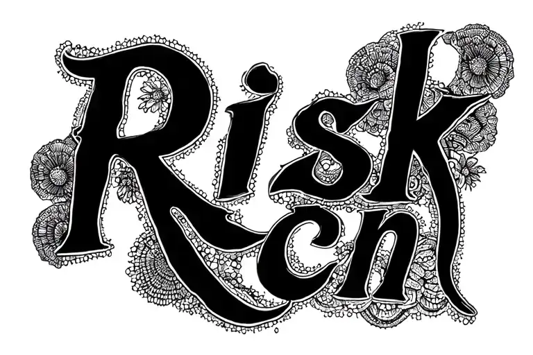 Risk Rich tattoo design idea