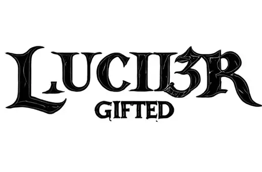 "LUCIF3R" "GIFTED" tattoo design idea