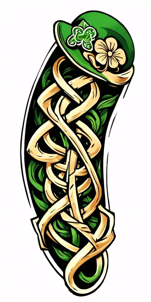 irish, celtic tattoo design idea