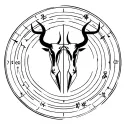 libra and taurus zodiac sign tattoo design idea