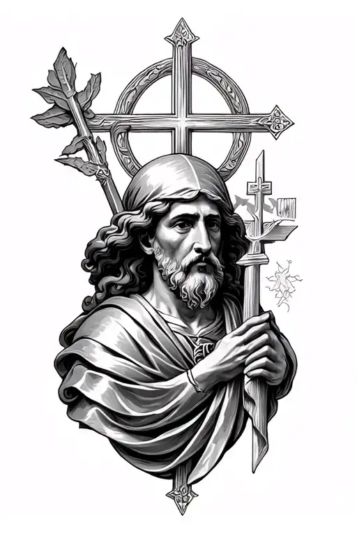 roman catholic tattoo Michael tattoo design idea