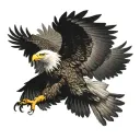 eagle flying tattoo design idea