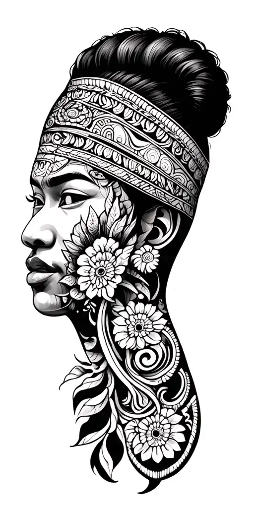 Filipino American with Ilocano Tribal Design tattoo design idea