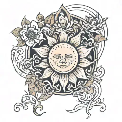 sun to me Zach Bryan find someone who grows flowers in the darkest parts of you tattoo design idea