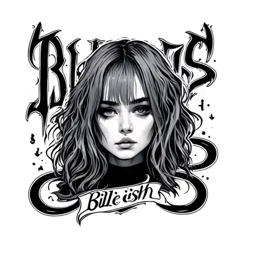 Billie eilish logo tattoo design idea