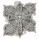 celtic cross tattoo design idea
