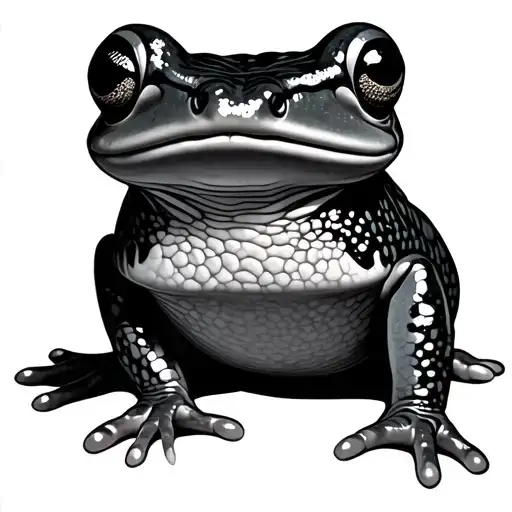 Japanese Frog tattoo design idea