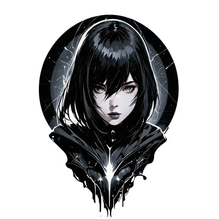 Ghost in the shell + trance tattoo design idea